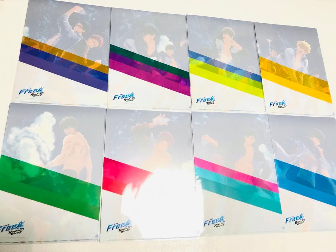 Free!RWクリアファイル8枚 七瀬遙 橘真琴 松岡凛 山崎宗介 桐嶋郁弥