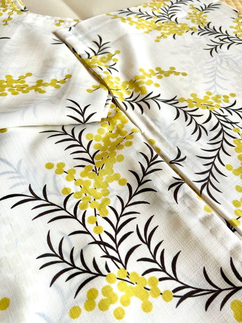 【最終値下げ】2024 大塚呉服店 アカシア 浴衣 イエローブラウン