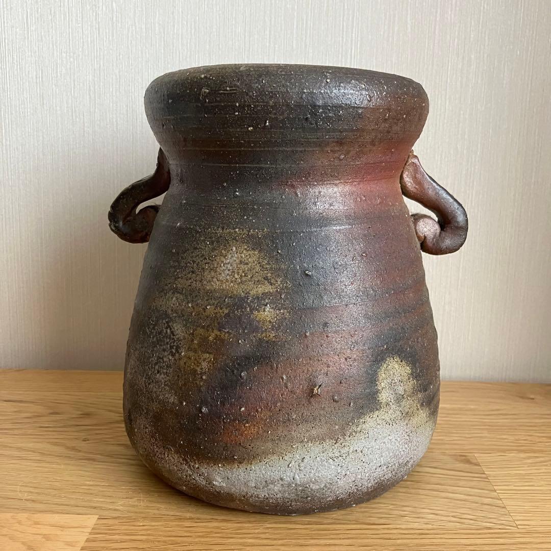 備前焼　水差し　花瓶　花器　蓋なし