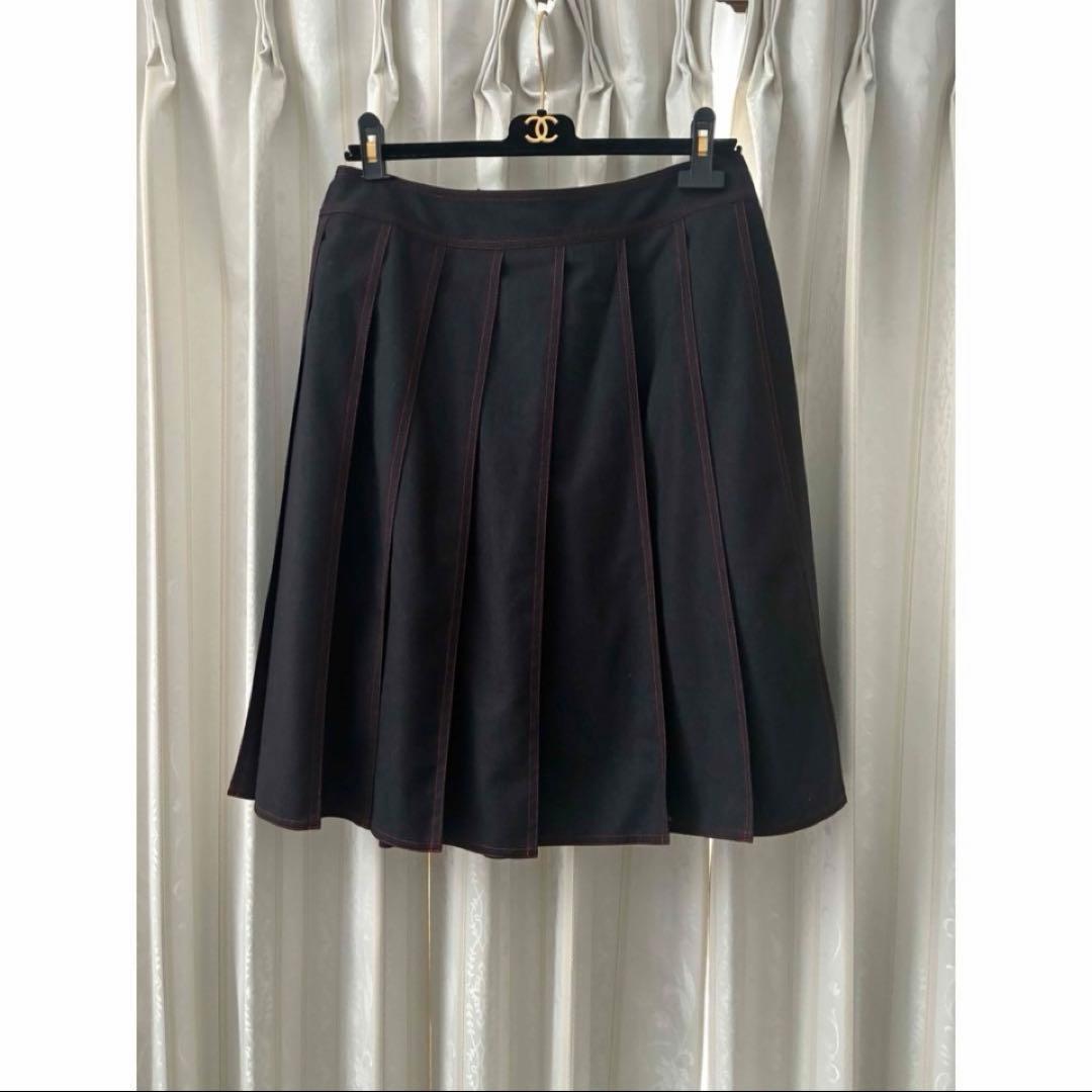 CHANEL大きいサイズ プリーツスカート