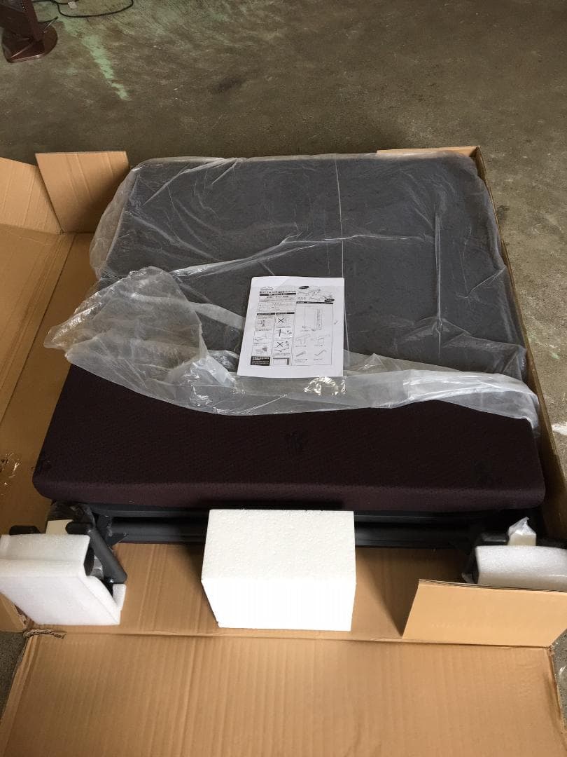 折りたたみベッド(シングル) ダークブラウン BAS-1S(DBR)RGT