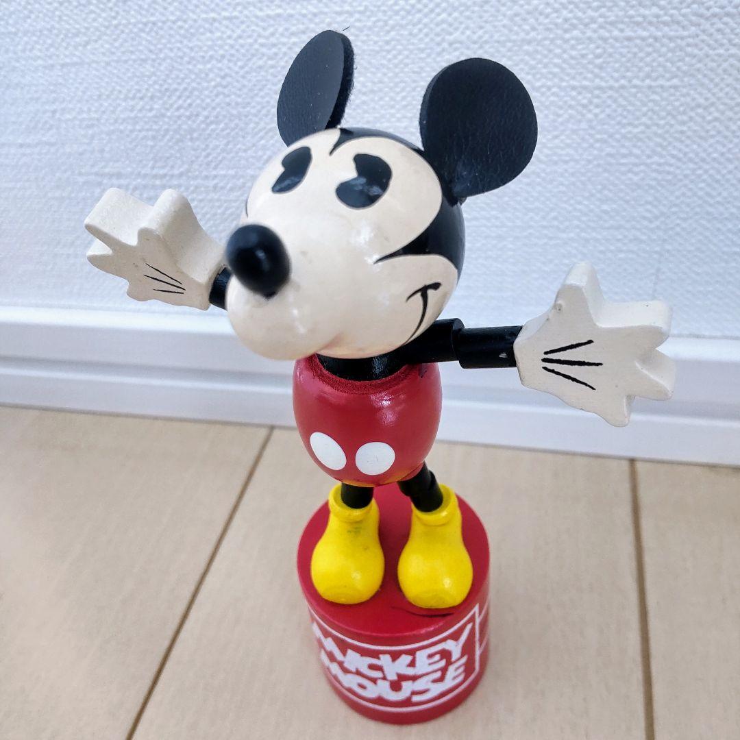 【レア】ミッキーマウス　脱力人形　プッシュパペット 　レトロ　時代物