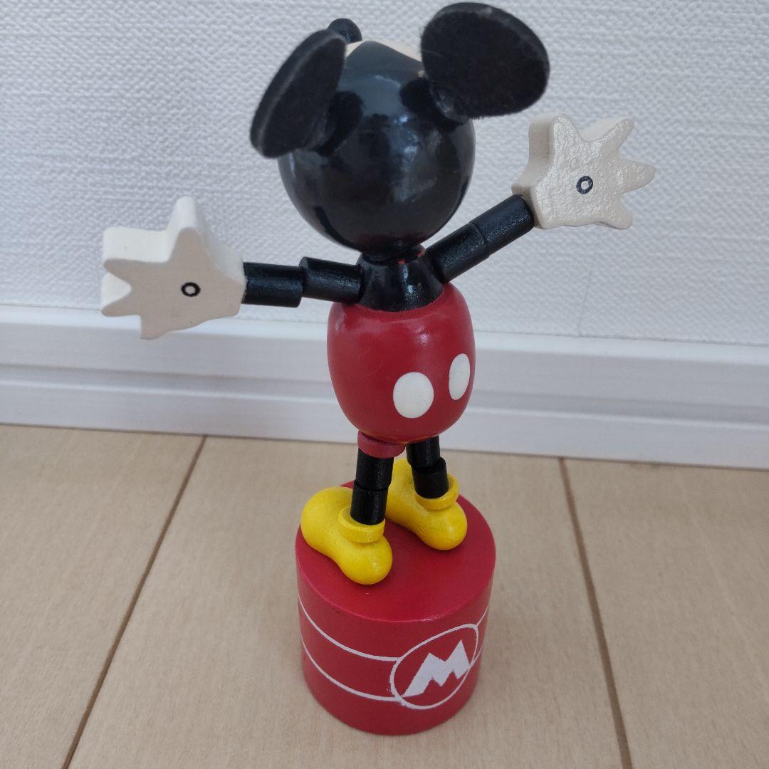 【レア】ミッキーマウス　脱力人形　プッシュパペット 　レトロ　時代物