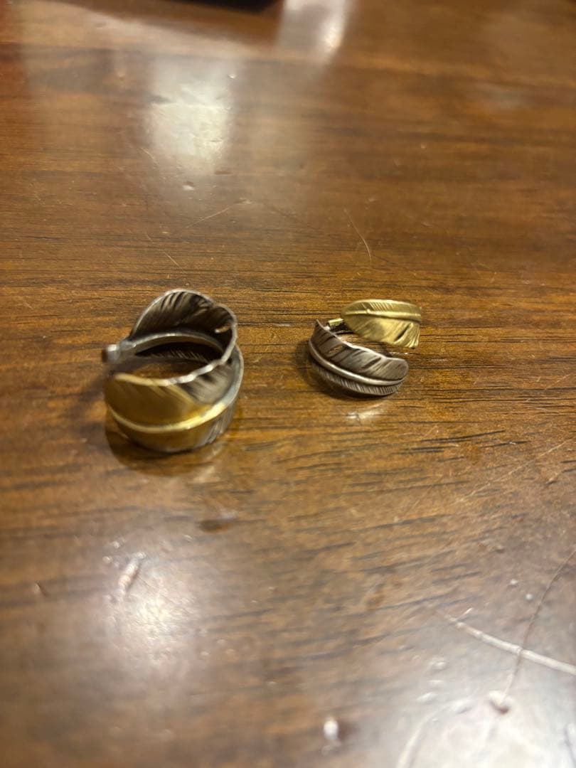 ゴローズタイプ　先金フェザーリング　ダブルフェザーリング