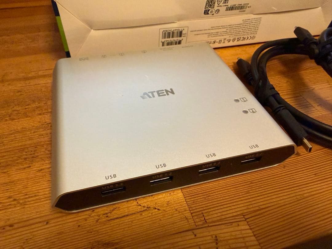 ATEN US3311 USB-C KVMスイッチ 2ポート 8K対応