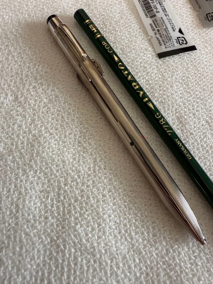 モンブラン四色のボールペン、スターリングシルバー、935銀