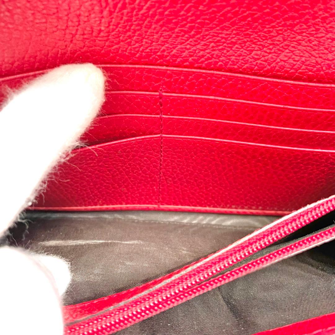 GUCCI グッチ　長財布　GG キャンバス　美品　2つ折り財布　1221-④