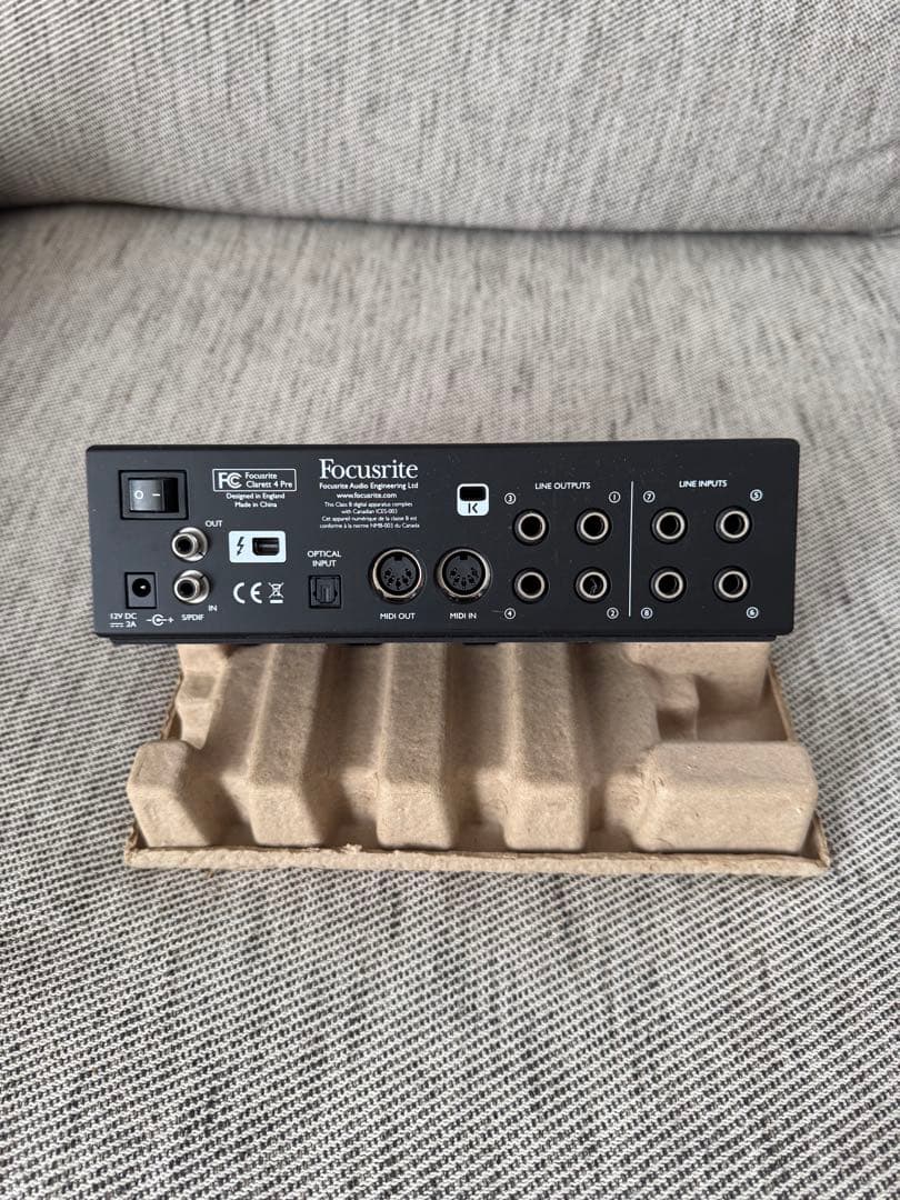 Focusrite Clarett 4Pre オーディオインターフェース DTM