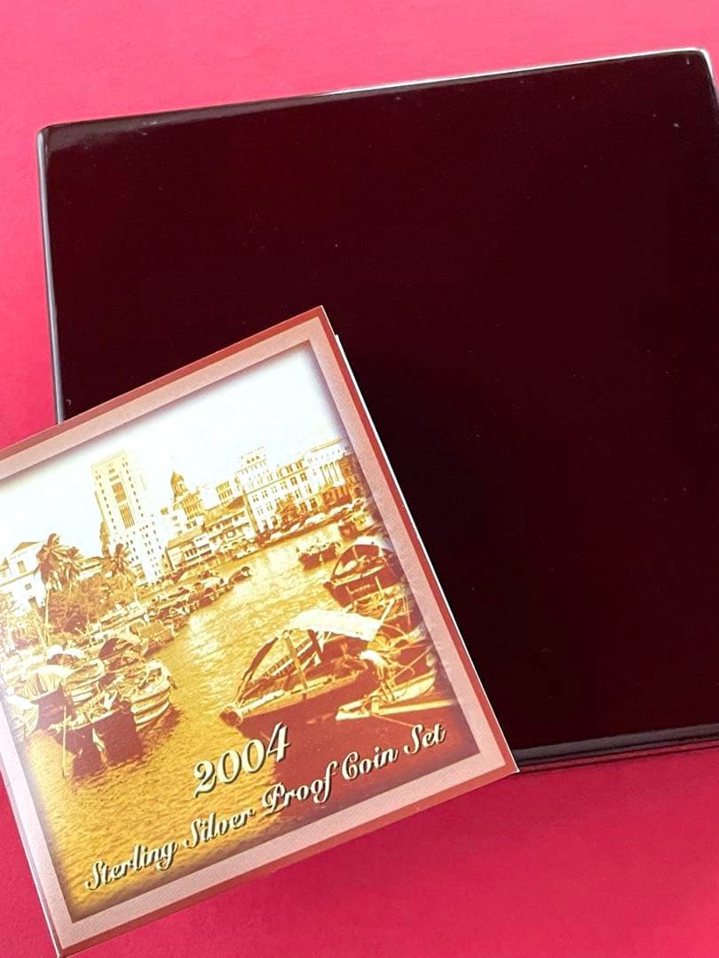 シンガポール造幣局 スターリングシルバープルーフセット 2004