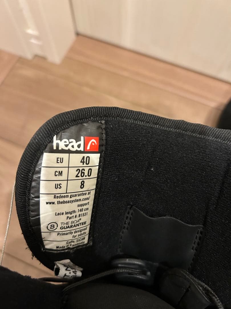 HEAD CLASSIC BOAブラック 26cm