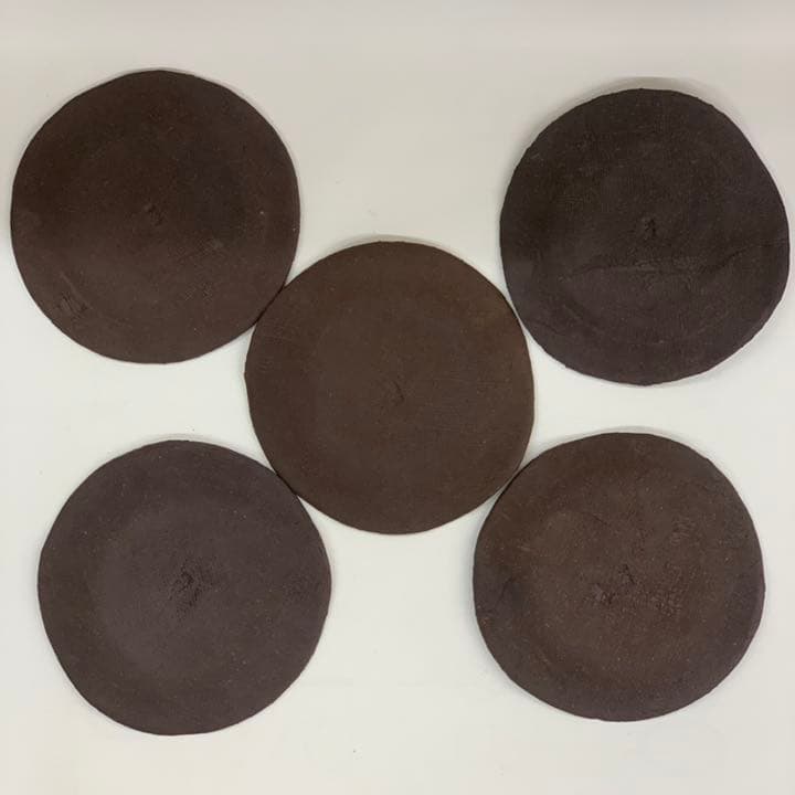 【銘々皿　九谷焼　象嵌色絵】中村梅山　共箱