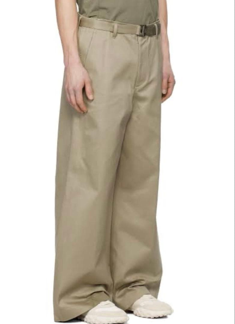 sacai 25ss Cotton Chino Pants Black サイズ1