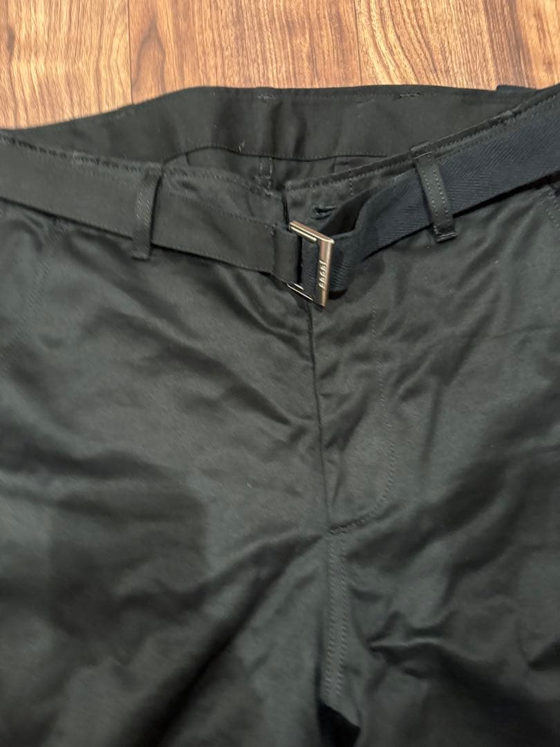 sacai 25ss Cotton Chino Pants Black サイズ1