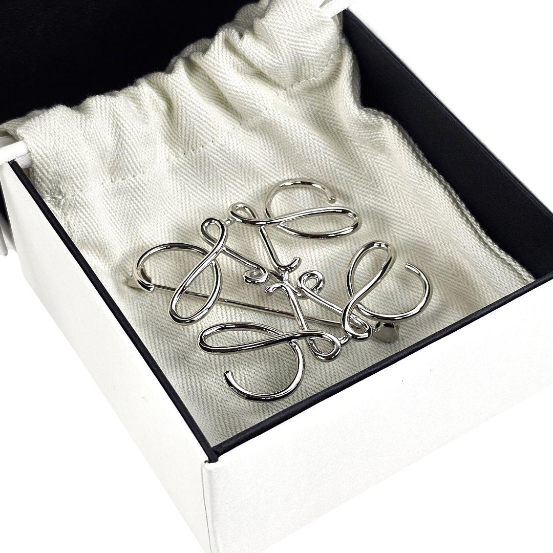 美品 ロエベ LOEWE Anagram Brooch アナグラム ブローチ