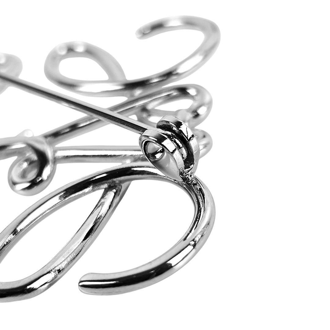 美品 ロエベ LOEWE Anagram Brooch アナグラム ブローチ