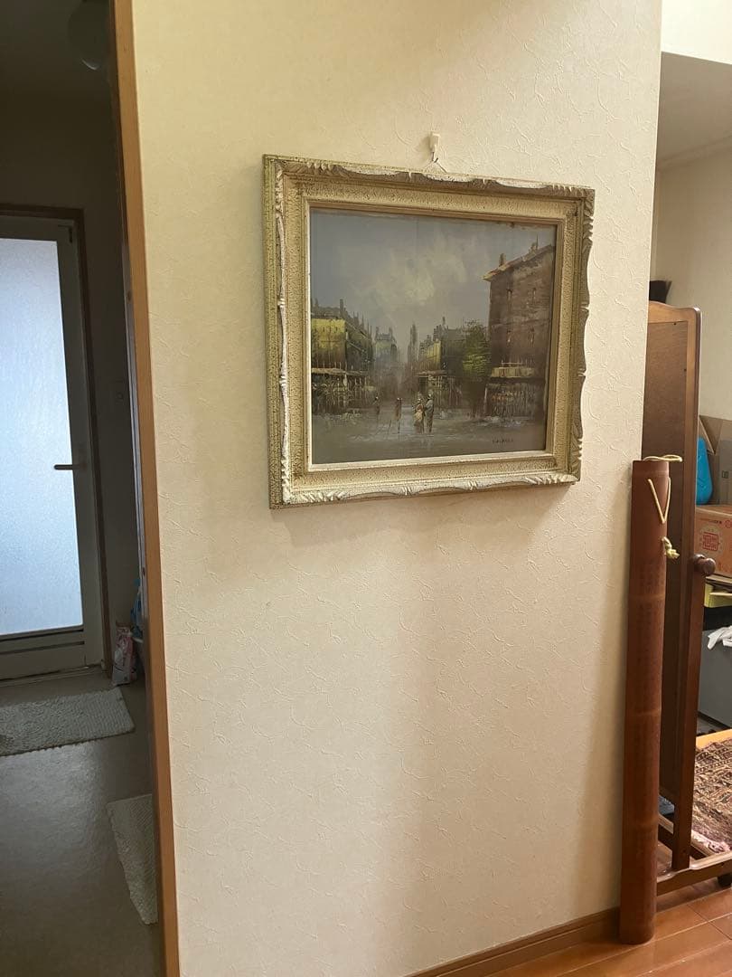 パリ　油絵　額68✖︎61