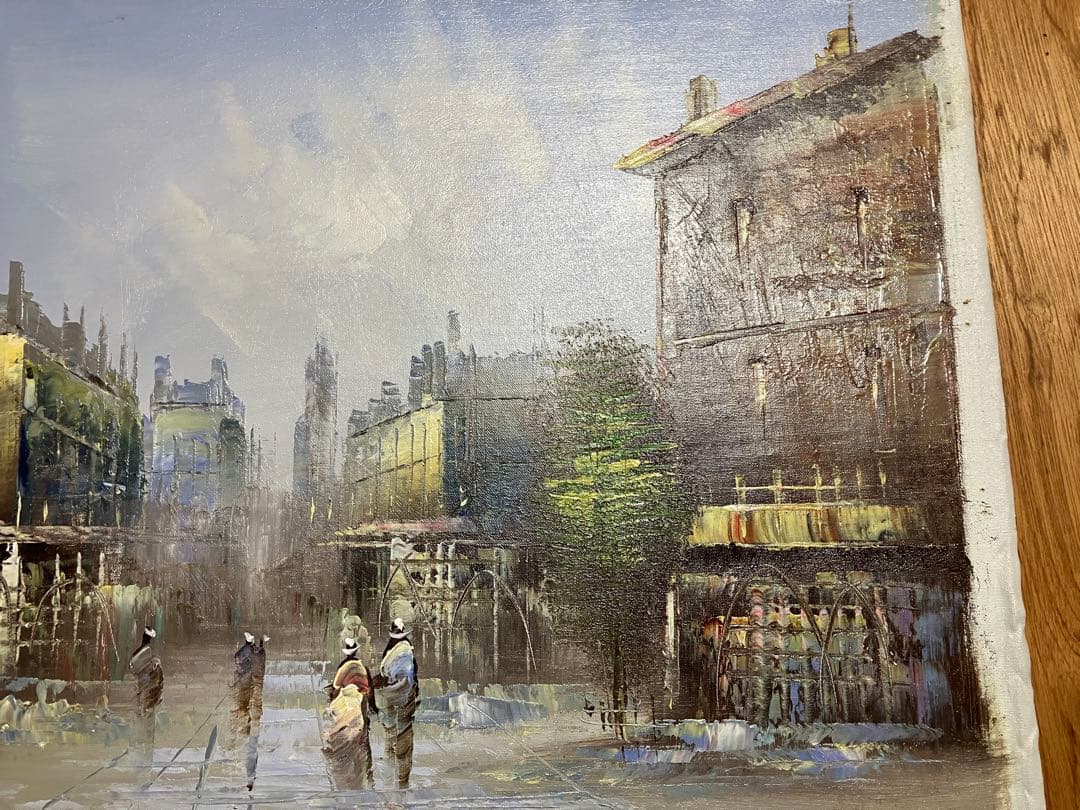 パリ　油絵　額68✖︎61