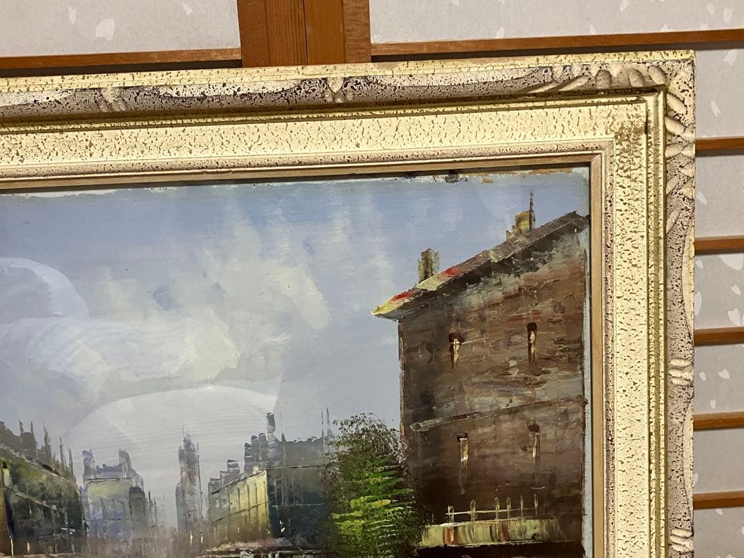 パリ　油絵　額68✖︎61