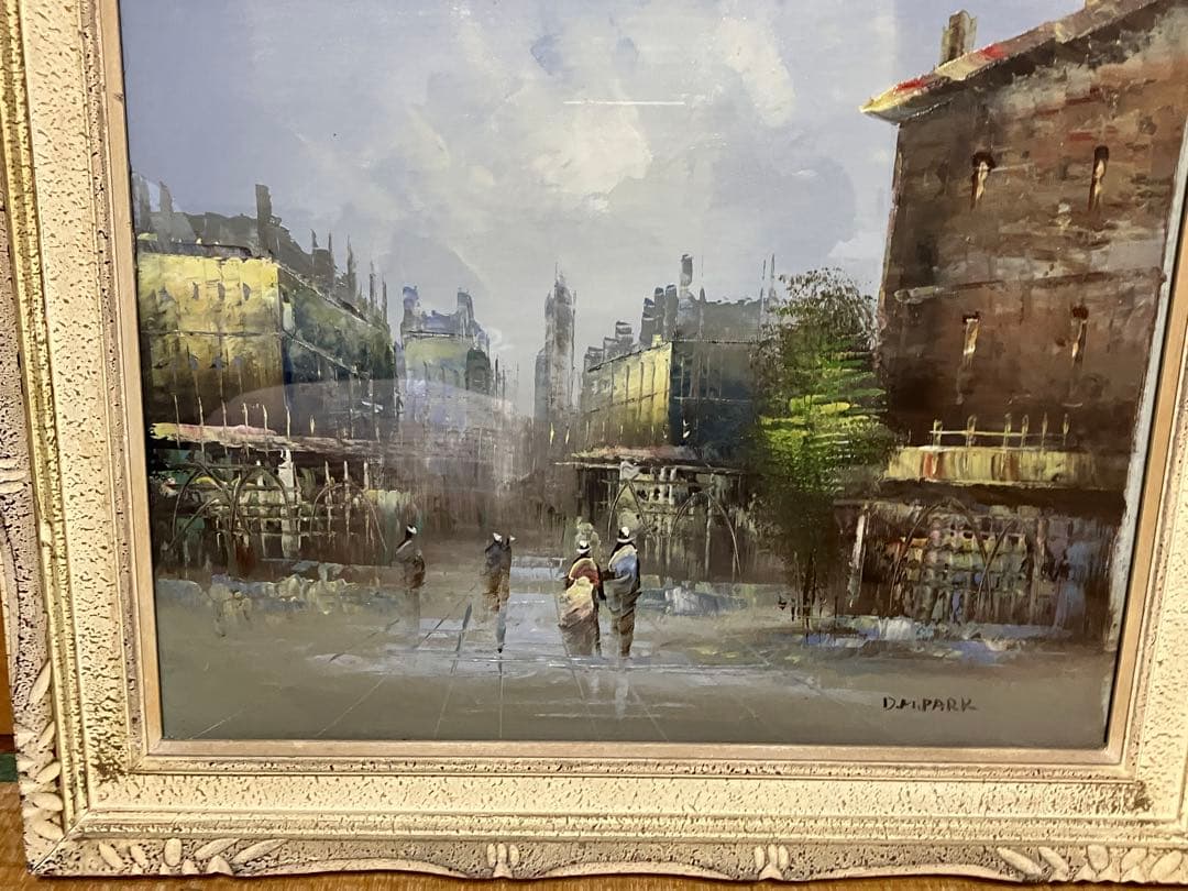 パリ　油絵　額68✖︎61