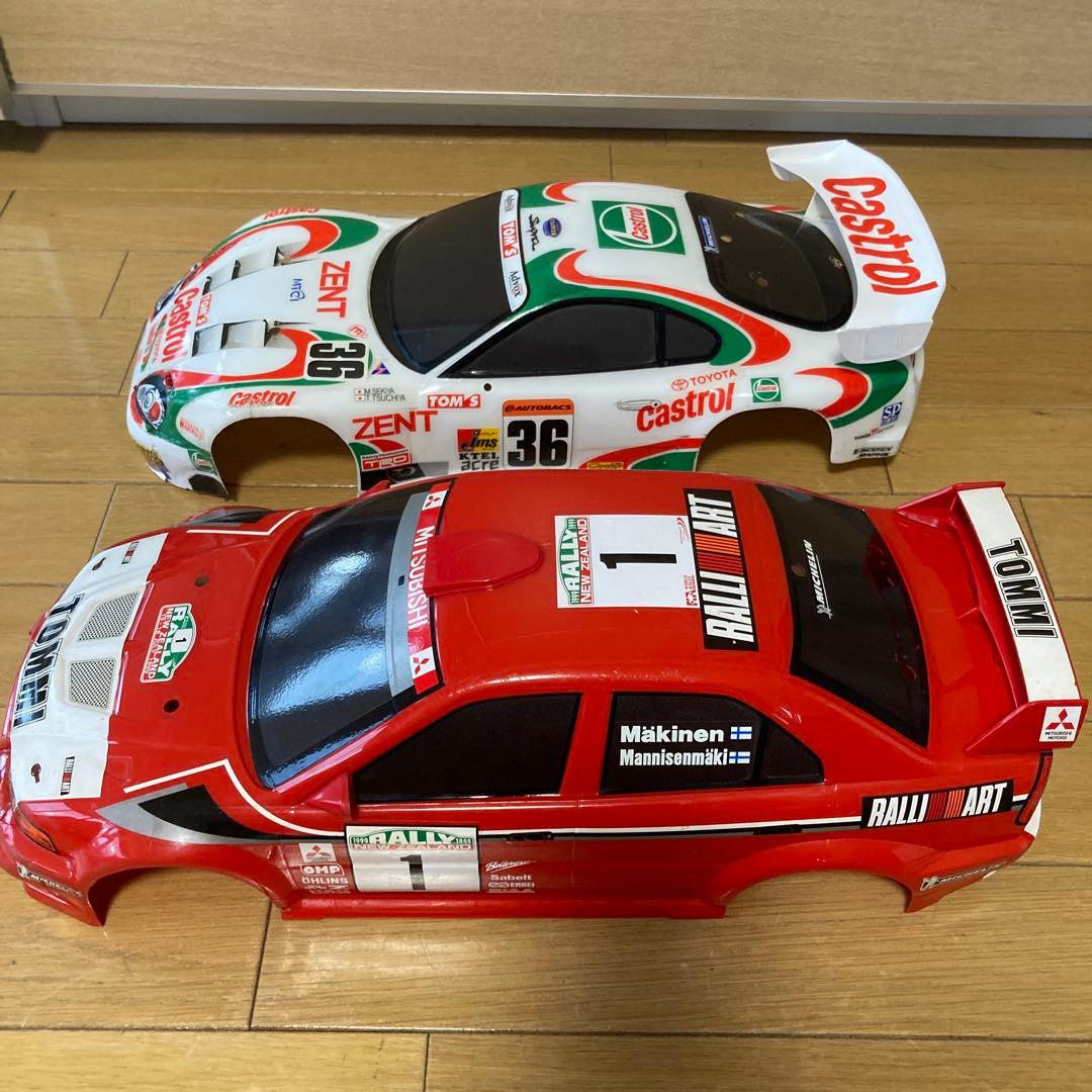 絶版！古いタミヤXB ランエボⅥ WRC、カストロール トムス スープラ セット