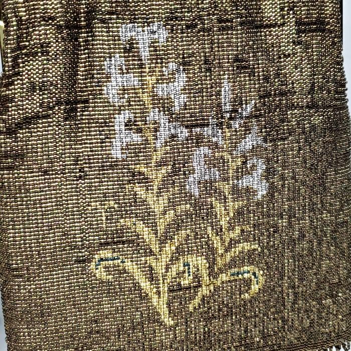 【美品】 TOKO silver アンティーク フリンジ メタルビーズ バッグ