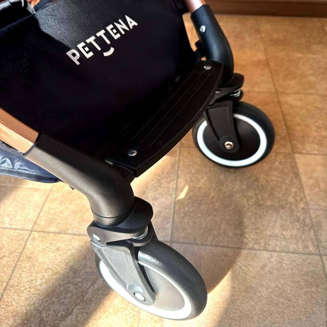PETTENA 分離型 ペットカート 広い空間 自立可能 ワンタッチ折畳 軽量