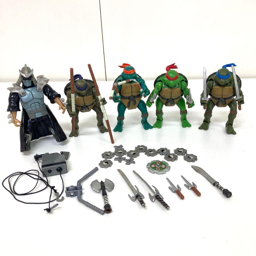 g553-29 ミュータントタートルズ　バトラクション　フィギュア　まとめて