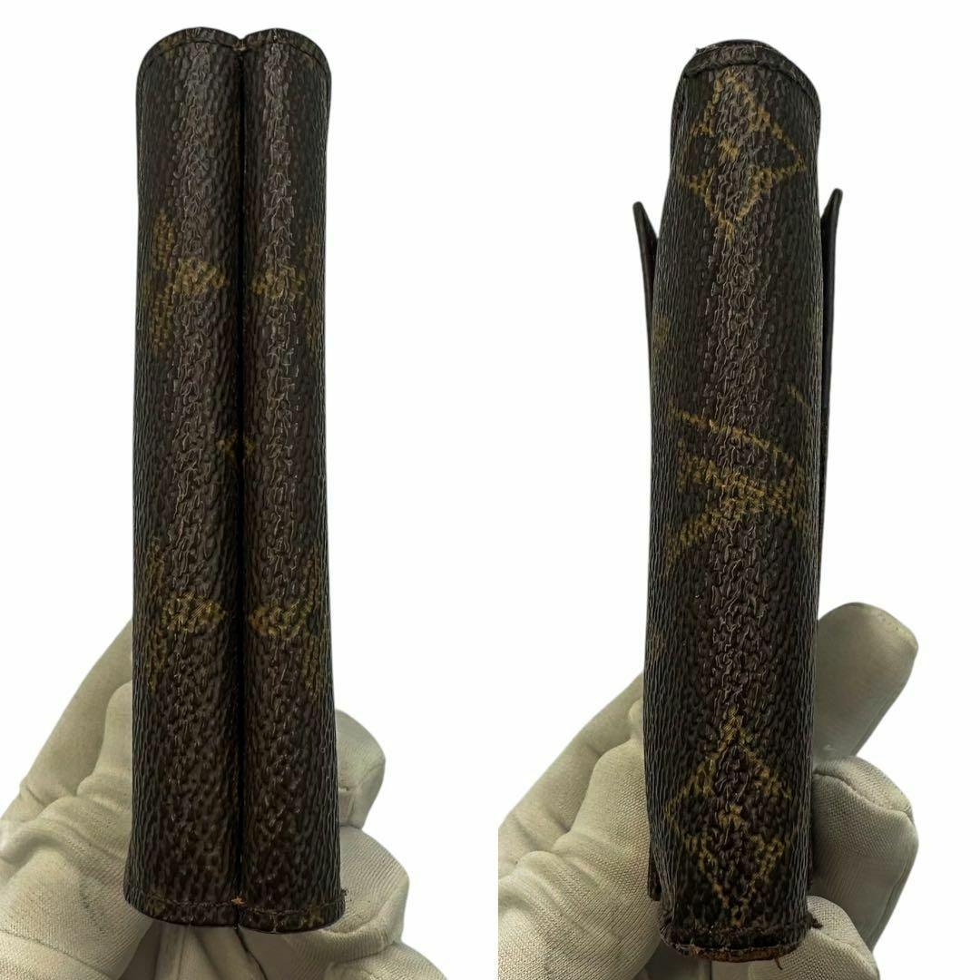 【美品】ルイヴィトン Wホック財布 モノグラム コンパクト 3つ折りSP0042