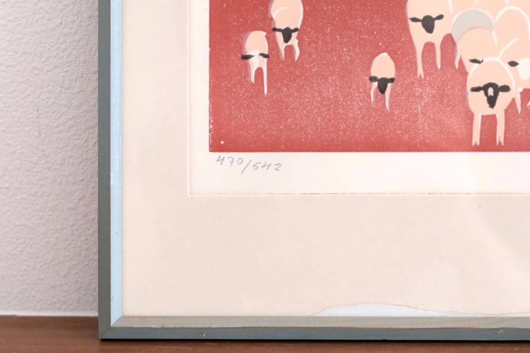 Erik Hoglund エリックホグラン リトグラフ 羊 02062