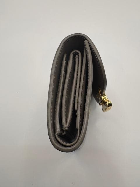 現行品 セリーヌ Celine トリオンフ　コンパクトウォレット グレー 財布