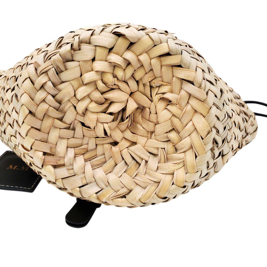 美品 PARIS/64 かごバック 2way ショルダー 本革 編み込み