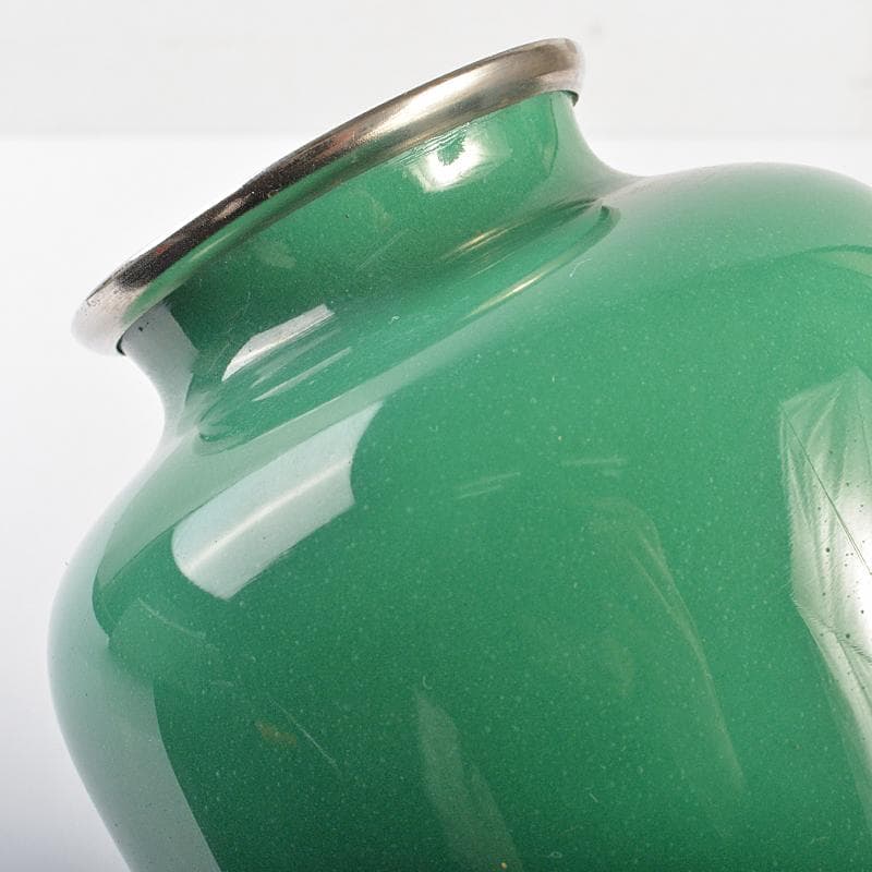 七宝焼　美術七宝焼　鳥文　花瓶　M　R7097