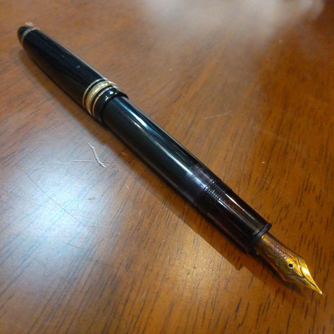 70年代 モンブラン MONTBLANC 万年筆 ボールペン 吸入式 18K 金