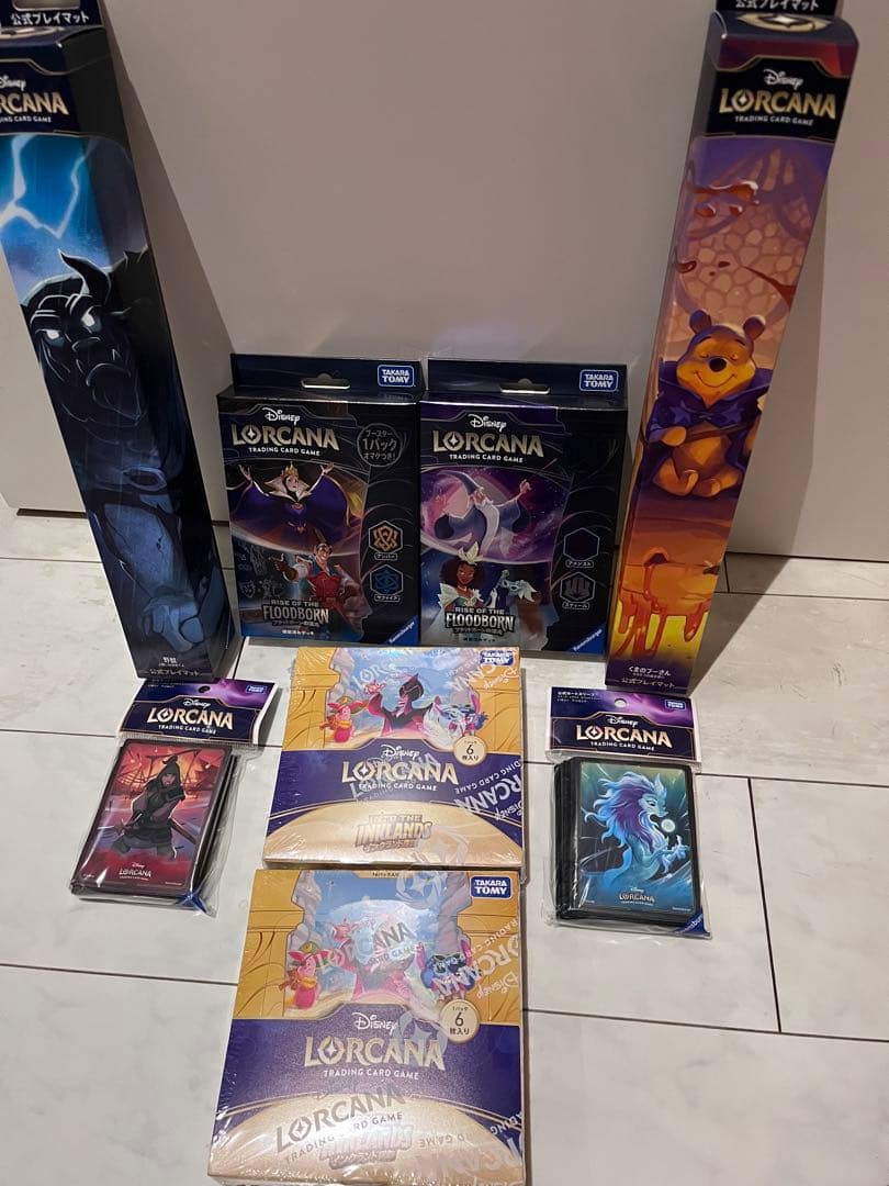 【新品】ロルカナ プレイマット/スリーブ/構築済みデッキ2種/BOX2個セット