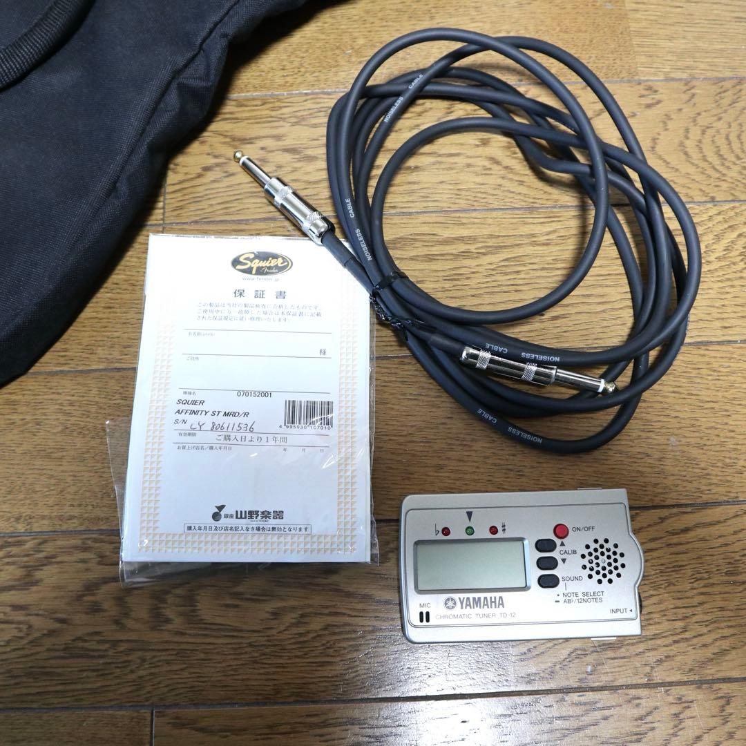 Squier by Fender Affinity STRAT 保護フィルム有