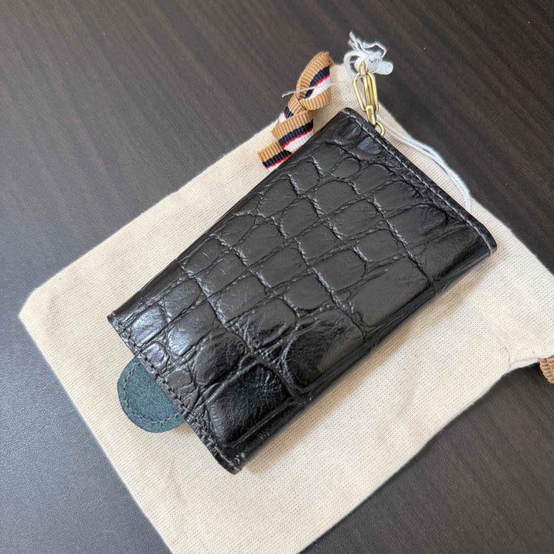 【新品未使用】イルビゾンテ キーケース ダークグレー クロコ柄