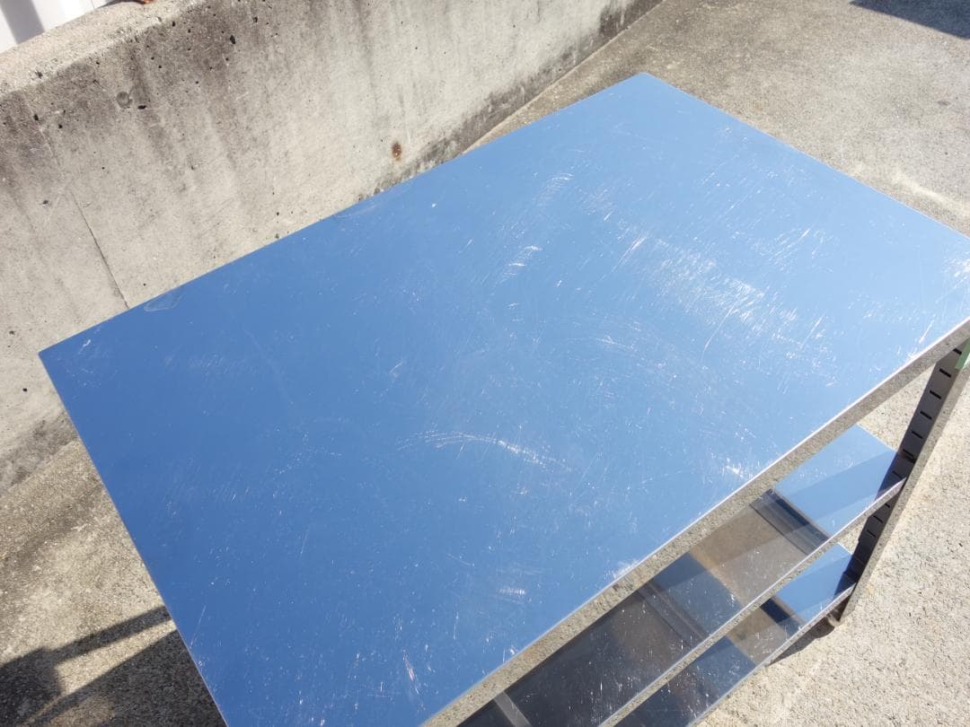 M▽業務用 厨房 作業台 棚 ラック シェルフ ステンレス (Fe1876)