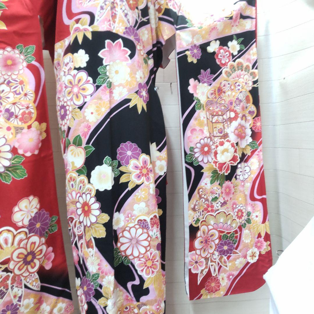 美品　ジョイフル恵利　振袖　長襦袢　帯　セット　着物　KJ05