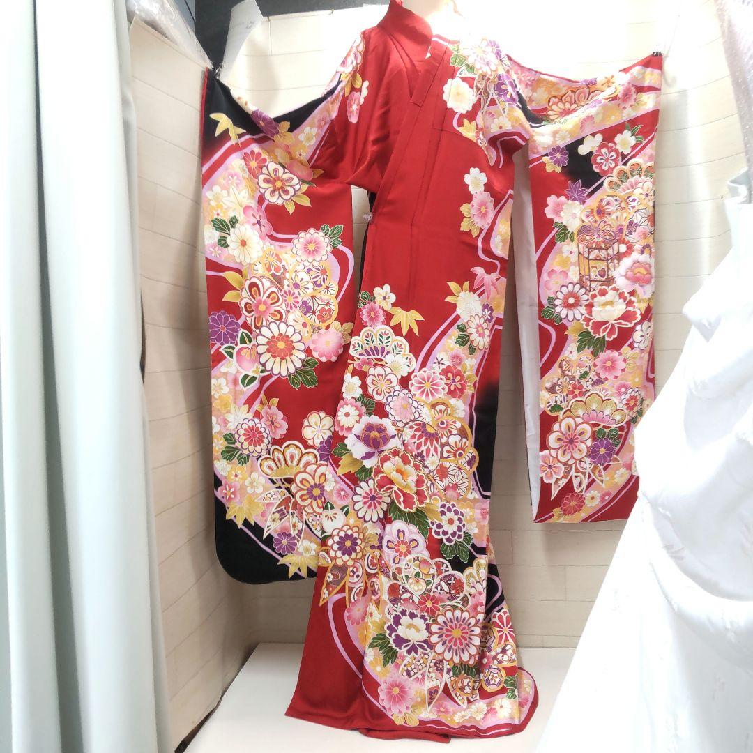 美品　ジョイフル恵利　振袖　長襦袢　帯　セット　着物　KJ05