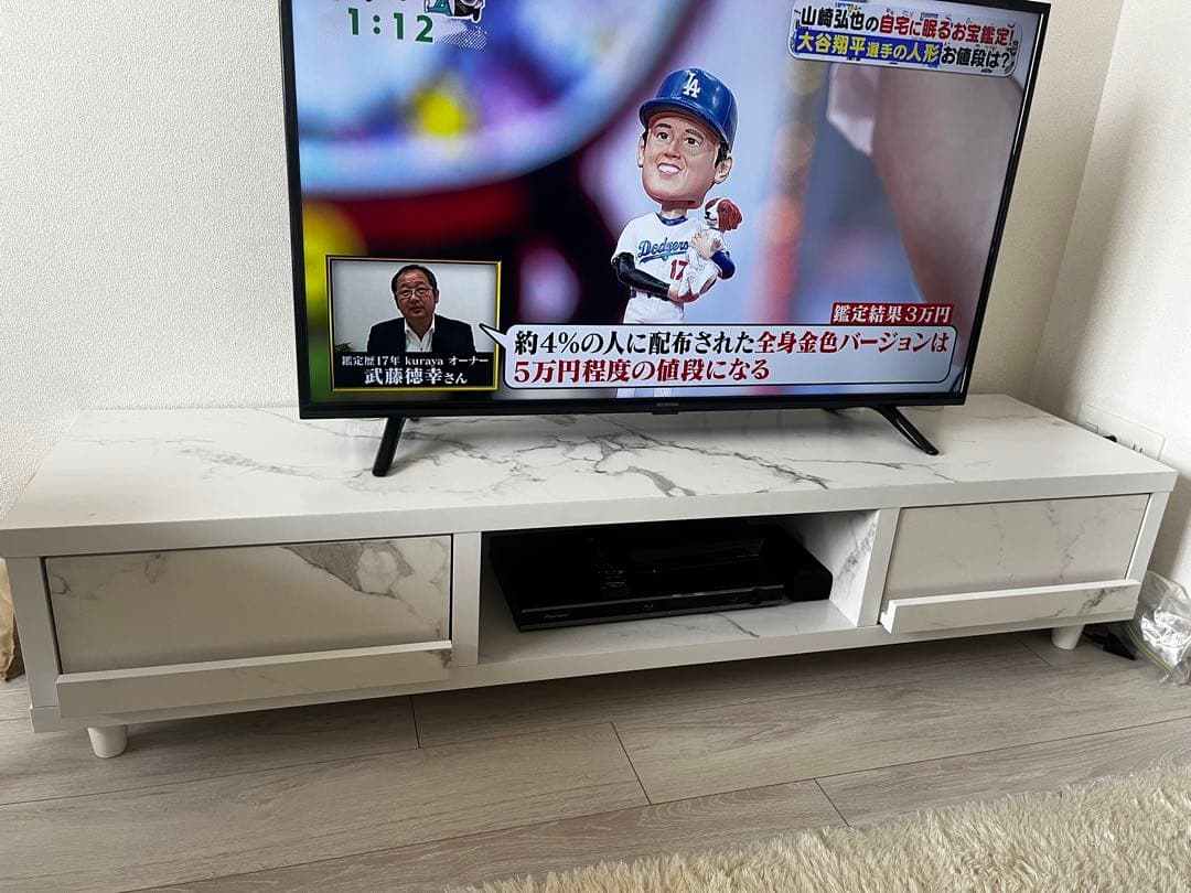 T*u様 大理石調テレビ台 ローボード [幅140] LOWYA