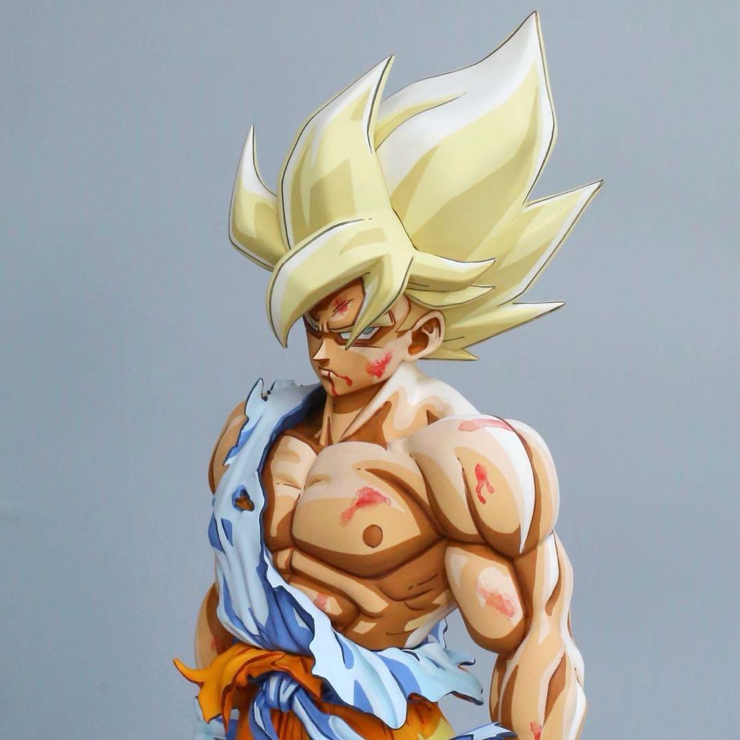 ドラゴンボールSMSP サイズ 伝説の超サイヤ人 孫悟空 リペイント 二次元彩色