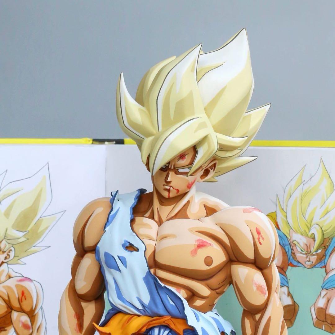 ドラゴンボールSMSP サイズ 伝説の超サイヤ人 孫悟空 リペイント 二次元彩色