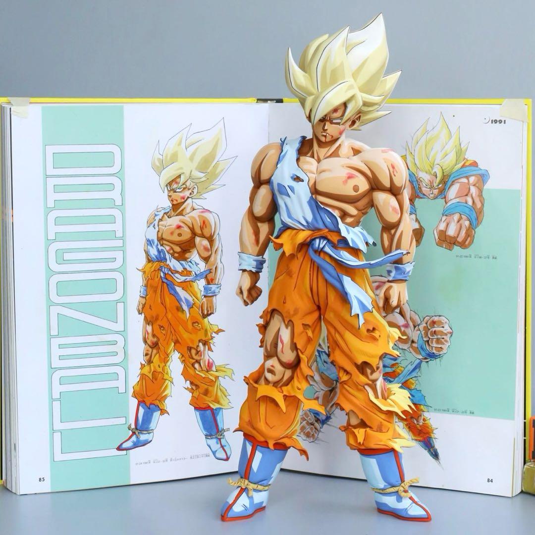 ドラゴンボールSMSP サイズ 伝説の超サイヤ人 孫悟空 リペイント 二次元彩色