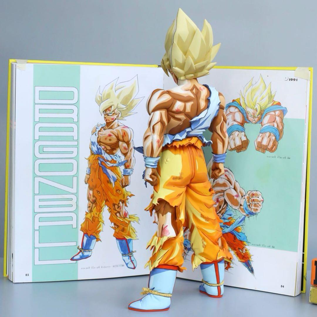 ドラゴンボールSMSP サイズ 伝説の超サイヤ人 孫悟空 リペイント 二次元彩色