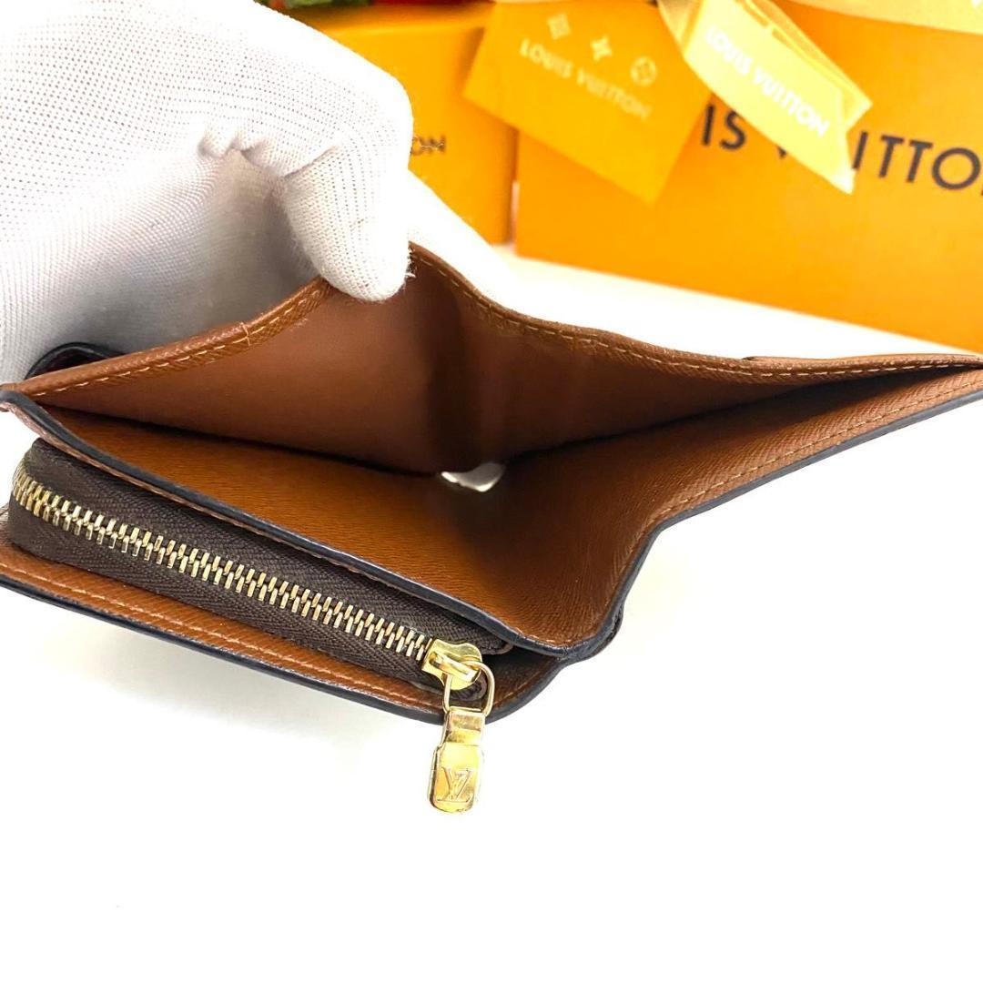 ルイ ヴィトン◎モノグラム コンパクトジップ 二つ折り財布 ラウンドファスナー