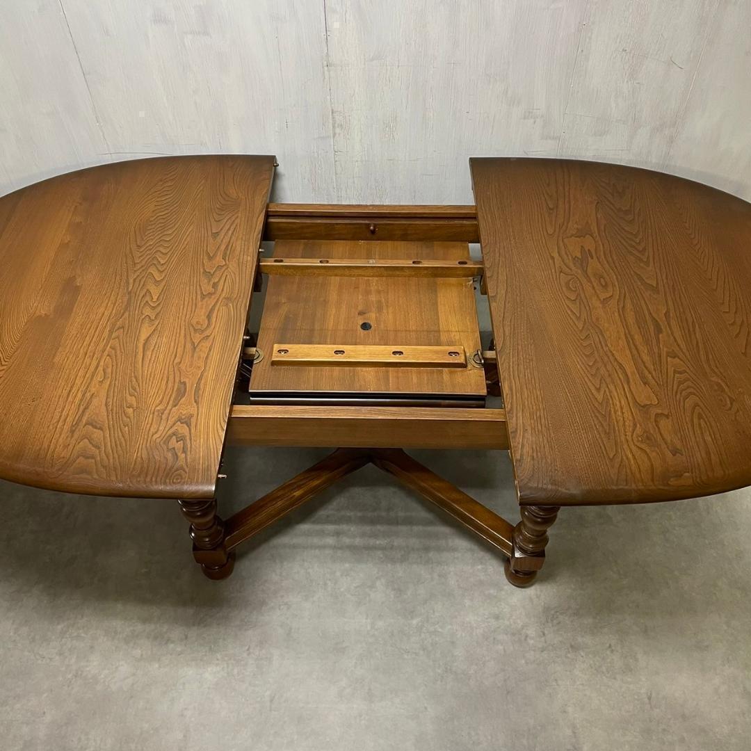 廃盤 ERCOL アーコール エクステンション ダイニング テーブル 2way