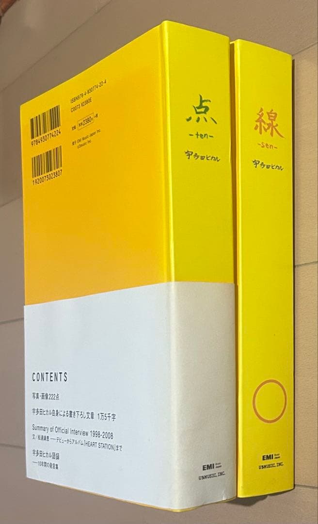 宇多田ヒカル 点 ―ten―、線 ―sen― 2冊セット