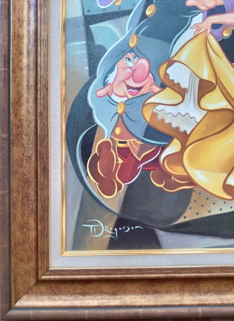 ■美品■　ディズニー絵画　白雪姫　Three for the Dance