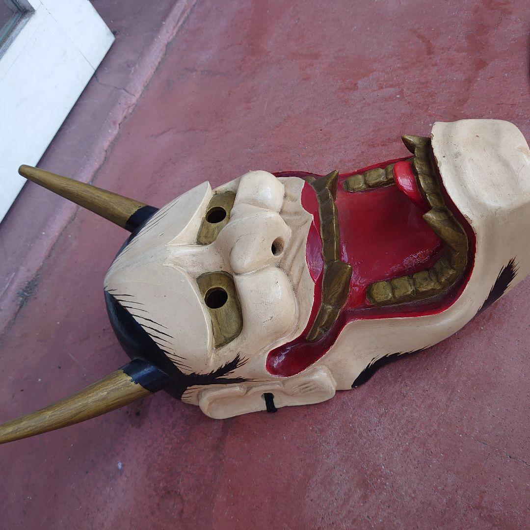 能面　神楽面木彫り　般若　魔除け　縁起物　開運