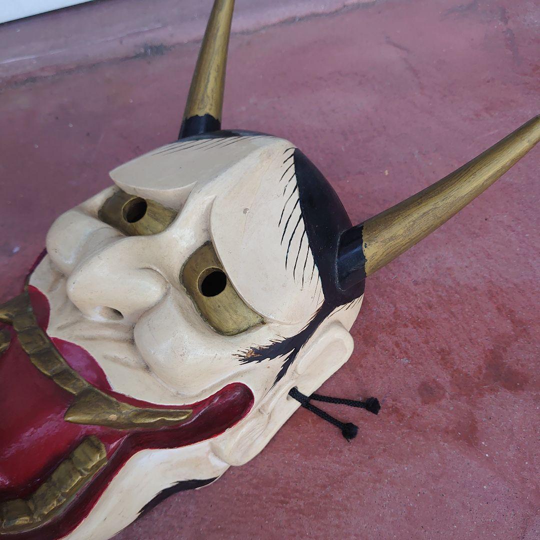 能面　神楽面木彫り　般若　魔除け　縁起物　開運